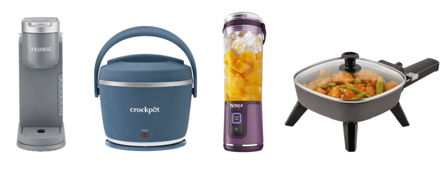 Portable single serving appliances that are perfect for gifting a college student or young adult and also on sale at Kohls Black Friday event