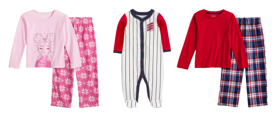 Kohls Black Friday Kids and Baby Pajamas