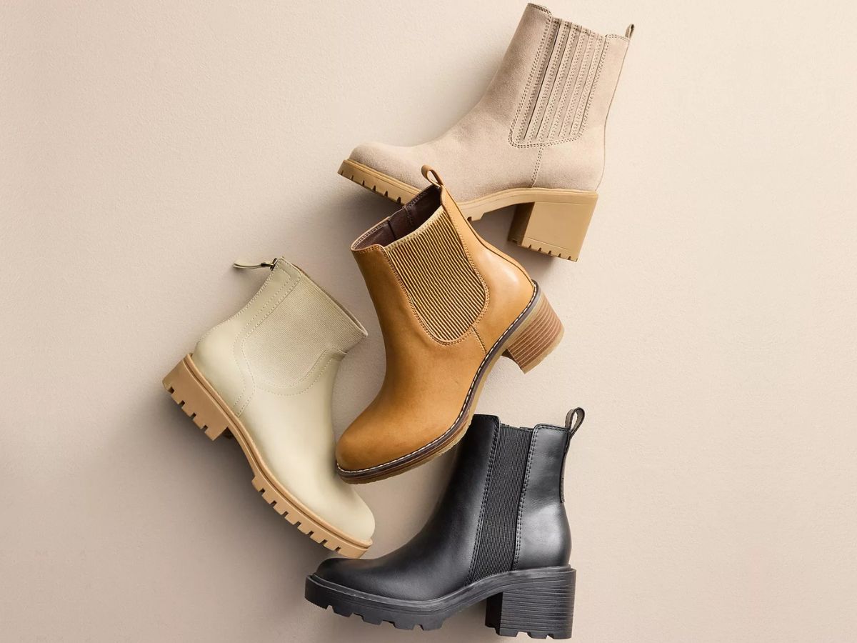 Kohls ankle boots sale best sale