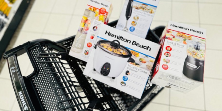 Hamilton Beach Appliances from $13.99 on Kohls.com (Reg. $33) – Today Only