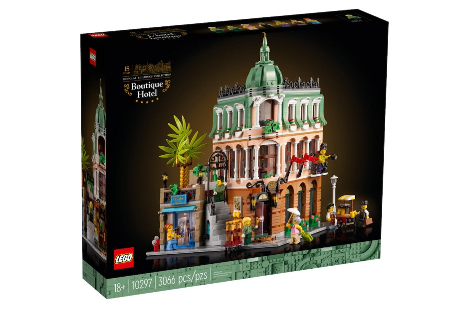 stock photo of LEGO Icons Boutique Hotel 10297 Modular Building Display