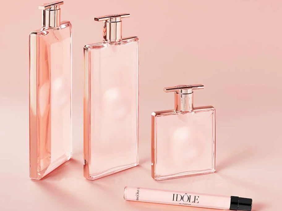 different size bottles of Lancome Idôle Eau de Parfum