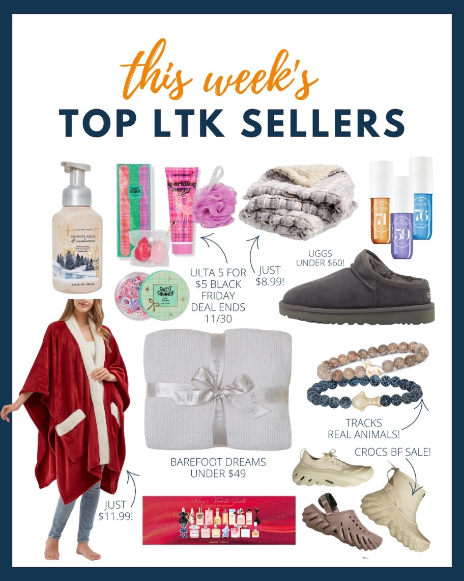 this week's top ltk sellers collage graphic