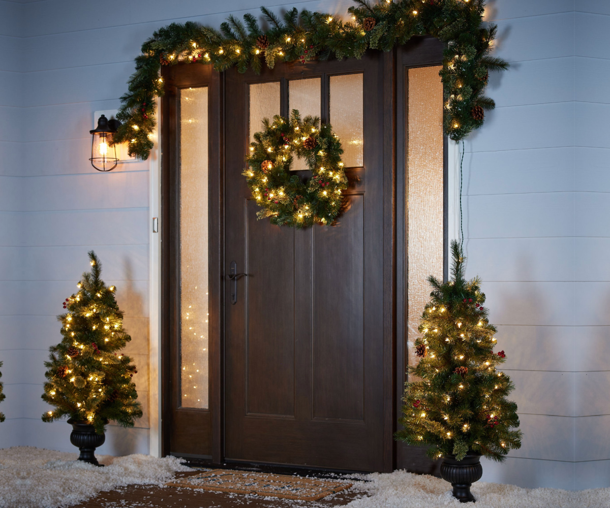 GO! Pre-Lit Christmas Tree Porch Decor Set Only $59 Shipped ($149 Value) | Sells Out Every Year!