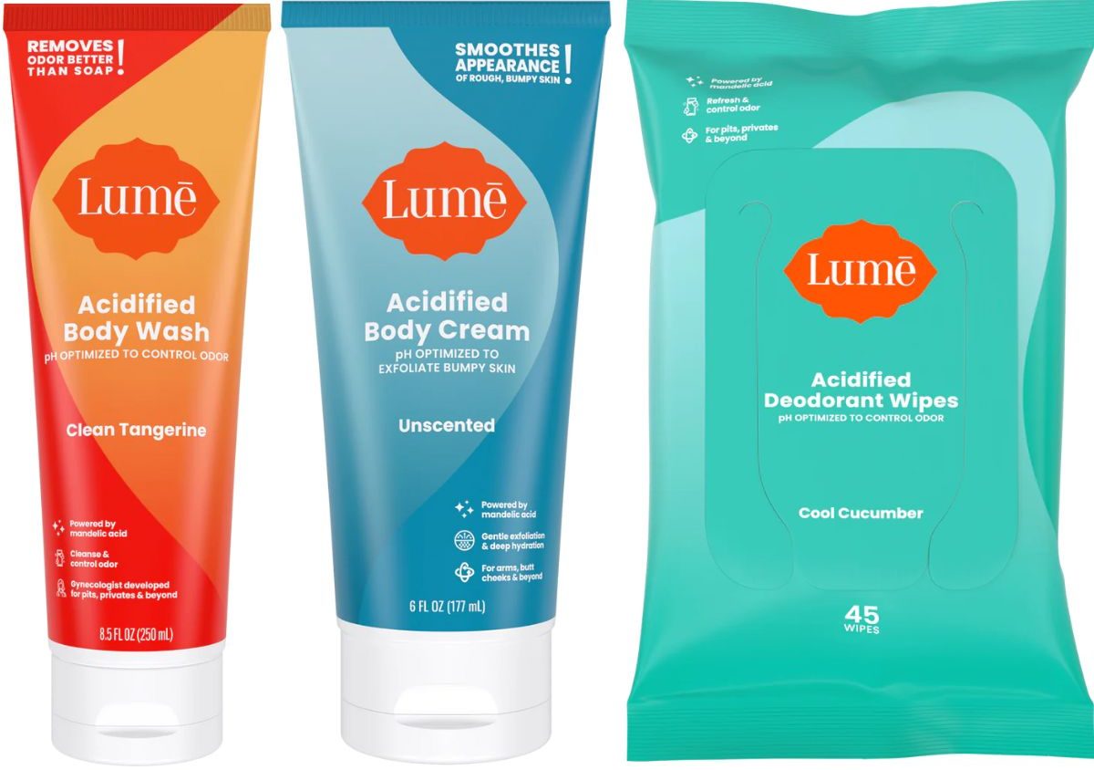 Lume 45 count wipes and solid deals deodorant