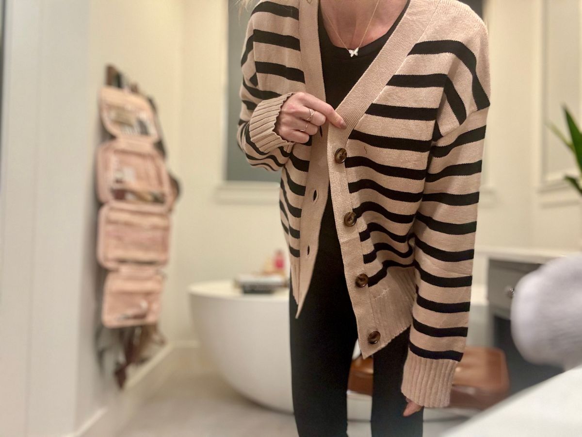 Striped Cardigan UNDER $15 Shipped on Amazon