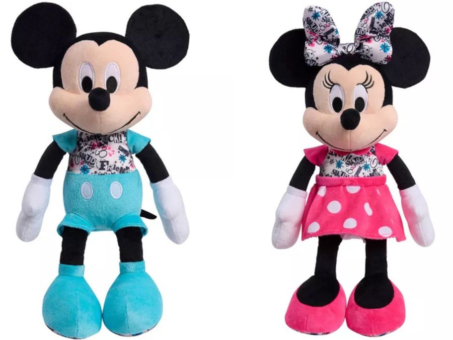 Stock images of Mickey and Minnie Mouse Plush