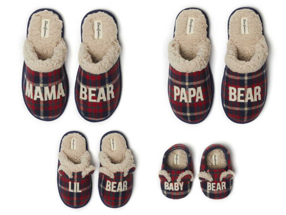 Matching Family Slippers at Dearfoam