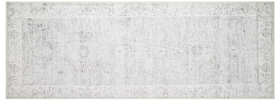 light grey runner rug