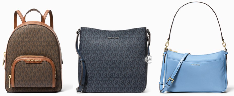 michael kors backpack and two bags