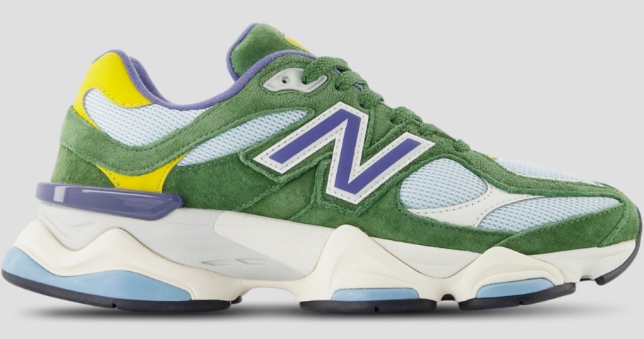 mens green and blue sneaker