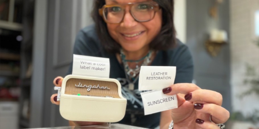 Almost 50% Off Retro Label Printer on Amazon (Make Custom Labels to Organize Anything!)