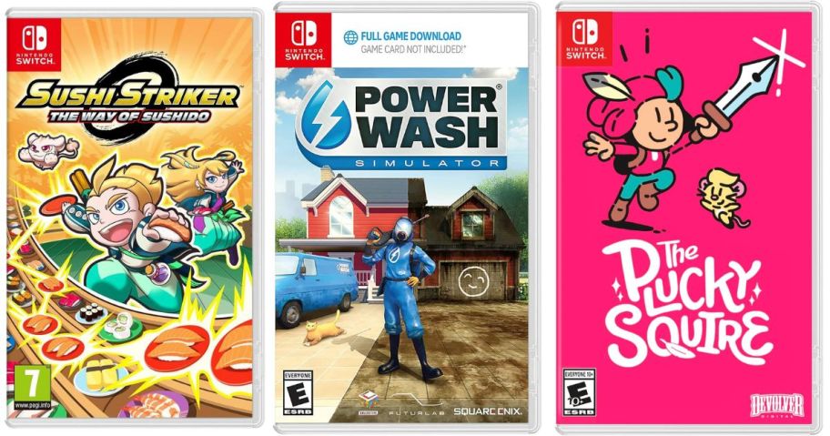 3 Nintendo Switch Games