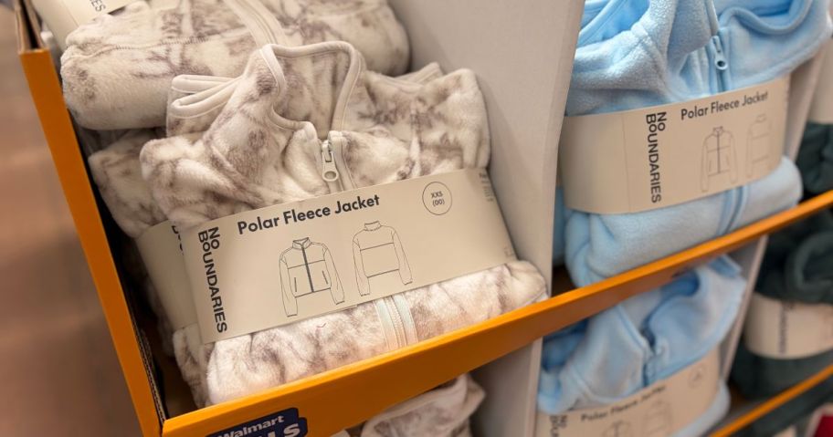 No Boundaries Women's Polar Fleece Zip-Up Jackets in store