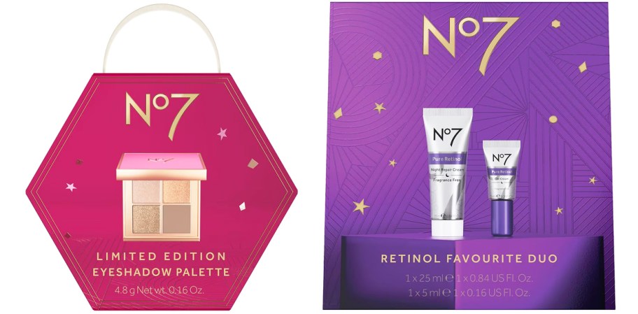 two No7 Holiday Gift Sets