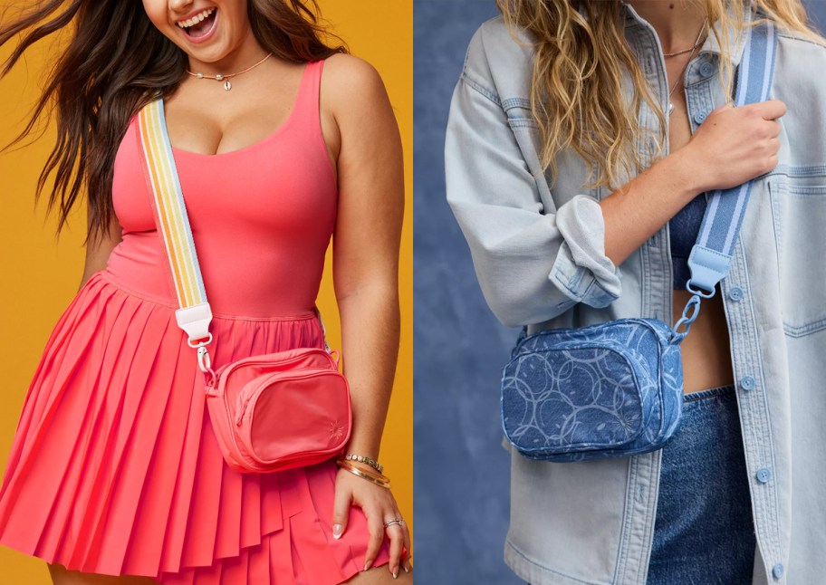 OFFLINE By Aerie Makin' Moves Crossbody Bag and AE x Aerie Match Made In Denim Smiley® Makin' Moves Crossbody Bag