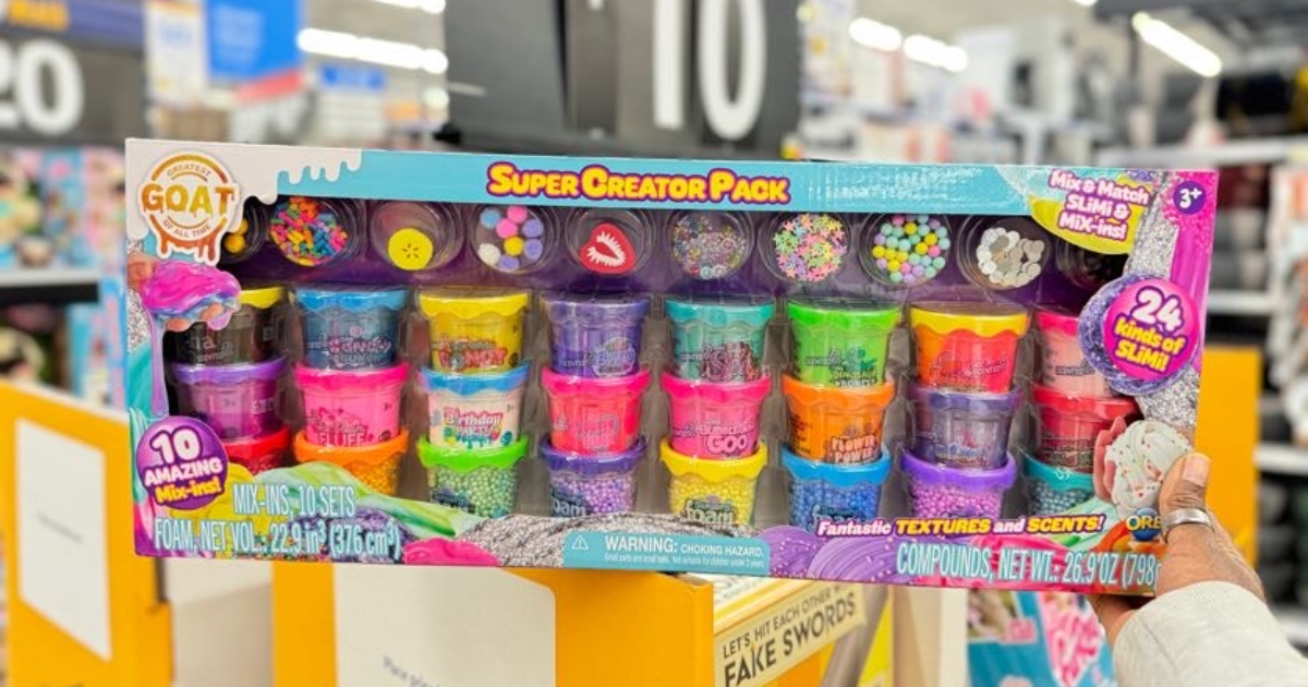 Orb GOAT Super Creator Pack Just $10 on Walmart.com (Reg. $30) | Includes 24 Slimes & Mix-Ins