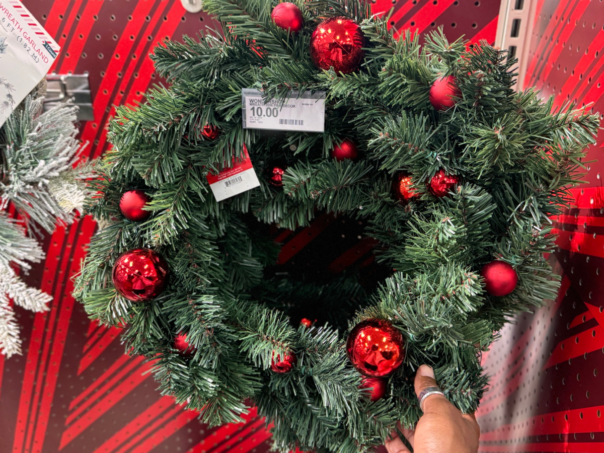 50% Off Christmas Wreaths on Target.com | Styles from $5