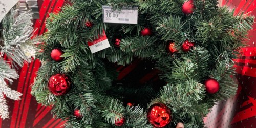 50% Off Christmas Wreaths on Target.com | Styles from $5