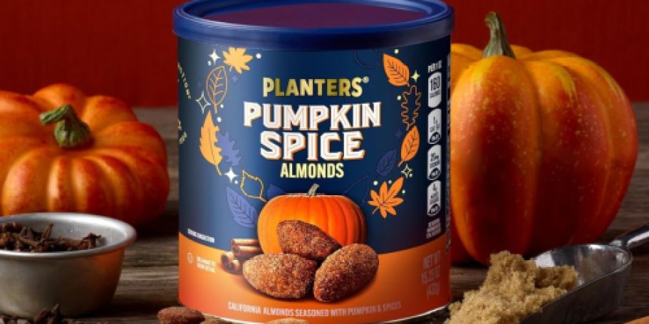 Planters Pumpkin Spice Almonds Only $4.69 on Amazon (Reg. $8)