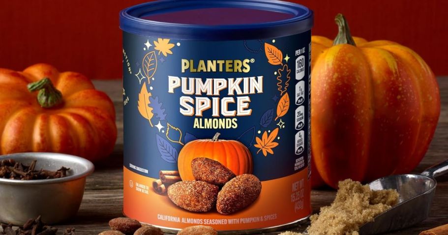 Planters Pumpkin Spice Almonds Only $4.69 on Amazon (Reg. $8)