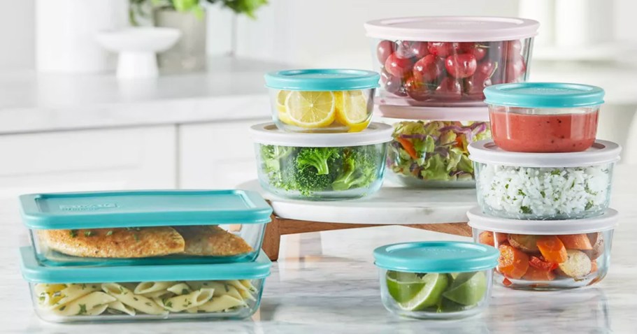 Pyrex 20-Piece Glass Storage Set ONLY $19.99 on Target.com (Reg. $50)