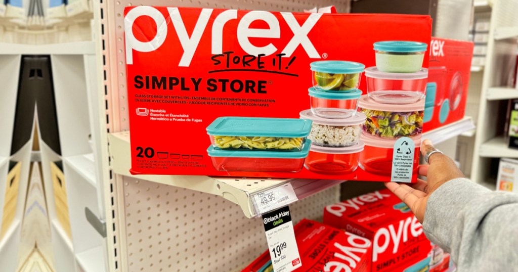 Pyrex Glassware Set on display at Target