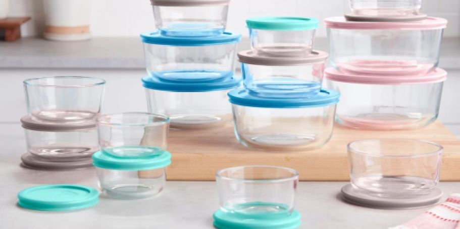 Pyrex 32-Piece Glass Food Storage & Bake Set Set Just $29.97 on Walmart.com