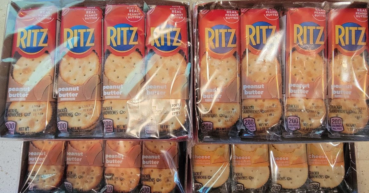 Ritz Sandwich Crackers 32-Count Variety Pack Only $10.49 Shipped on Amazon (Just 33¢ Per Pack)