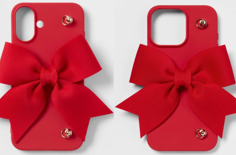 Red bow iphone cellphone cases