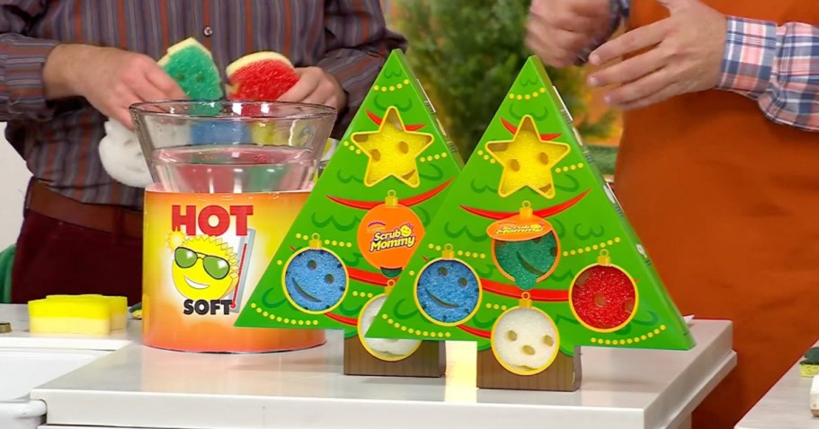 WOW! TEN Scrub Daddy & Mommy Christmas Sponges in Cute Packaging Only $29.98 Shipped!