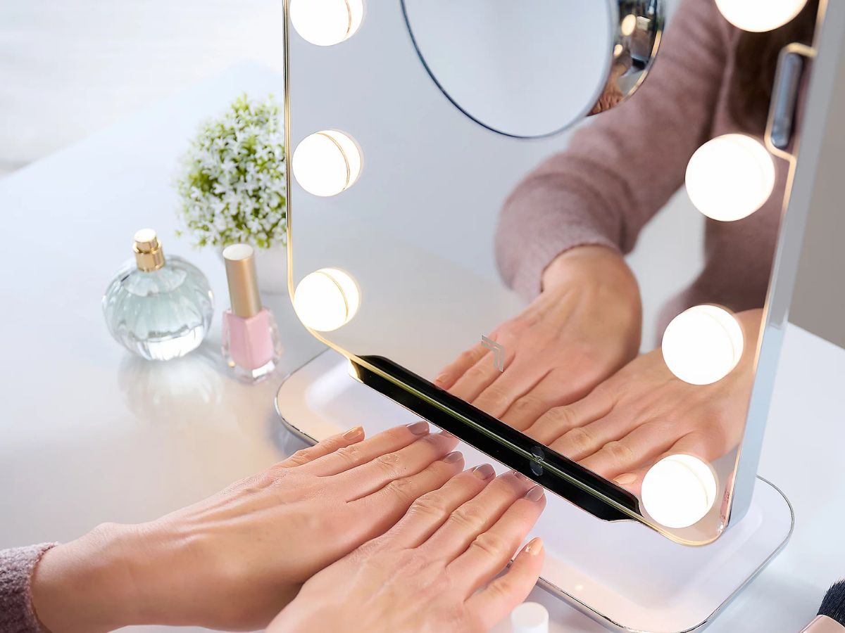 Sharper Image Vanity Mirror from $129.98 Shipped (Reg. $230) – Includes Drying Fan for Manicures!