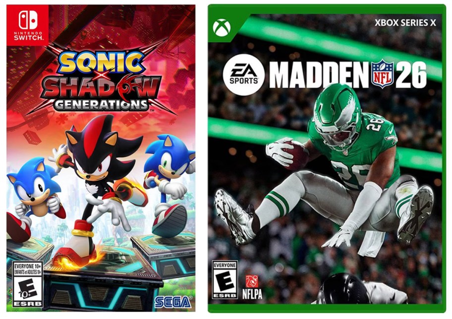 Sonic X Shadow Generations and Madden NFL 26