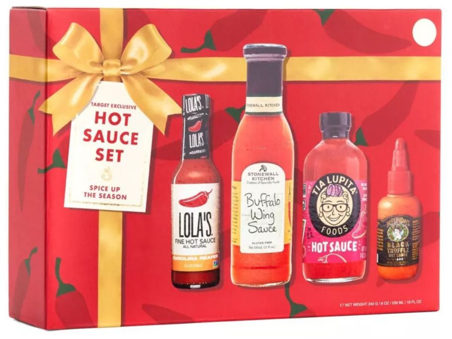 Spice Up The Season Hot Sauce Gift Set stock image