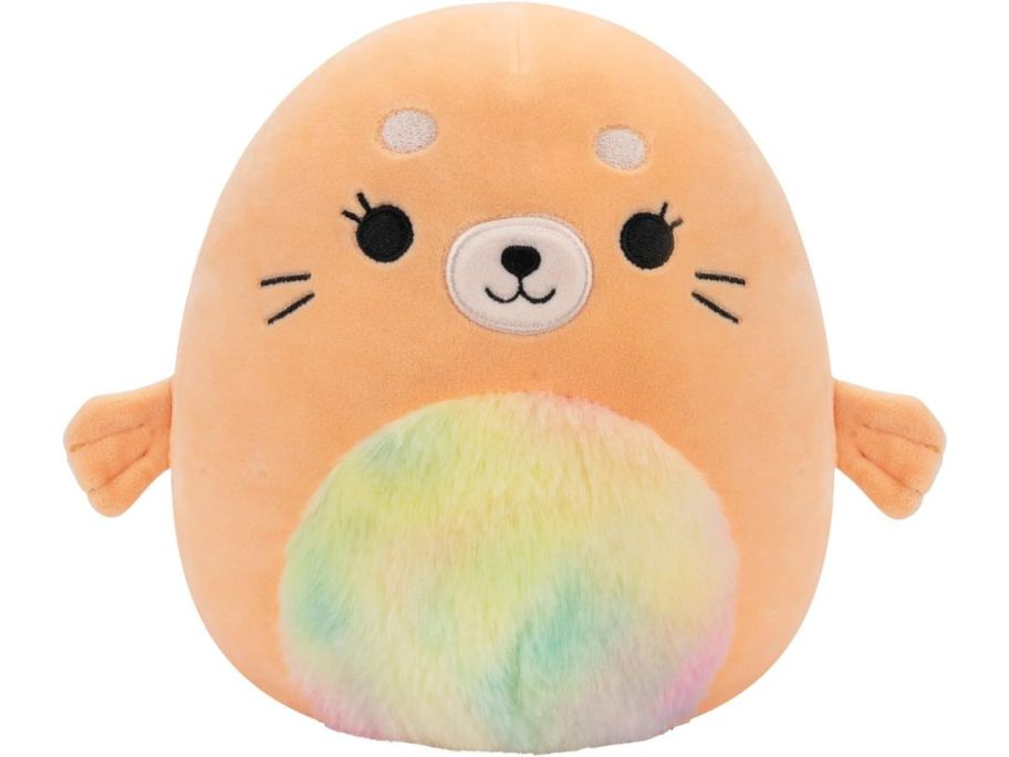 Squishmallows Romy Peach Seal w/ Tie-Dye Belly 8" stock image