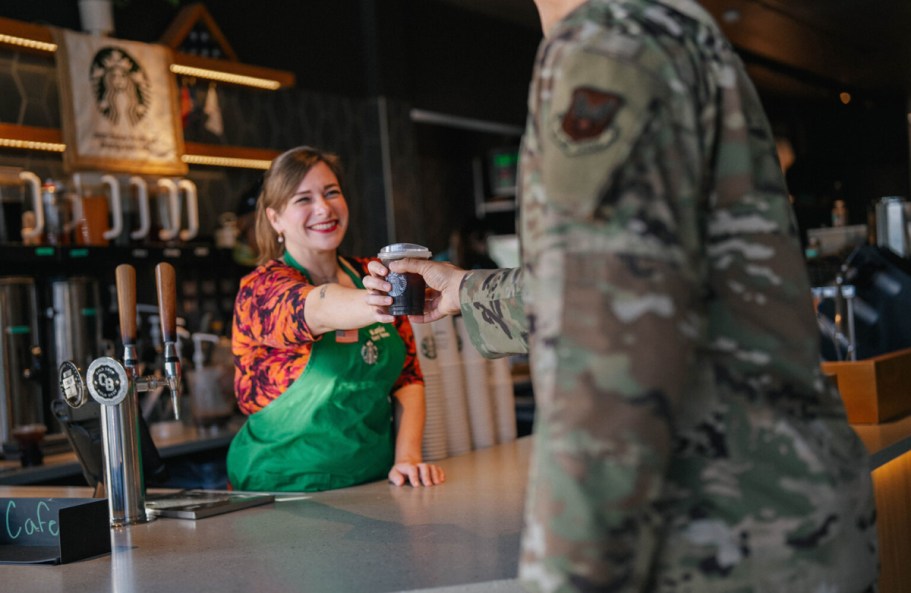 FREE Starbucks Coffee for Veterans, Active Military & Spouses on 11/11