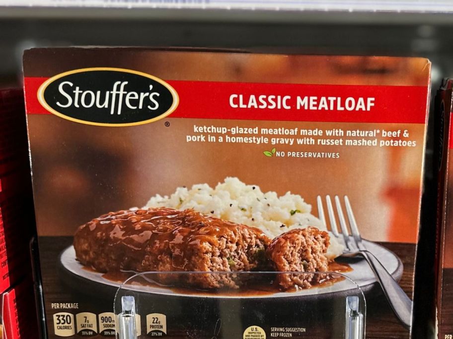 A box of Stouffers Meatloaf