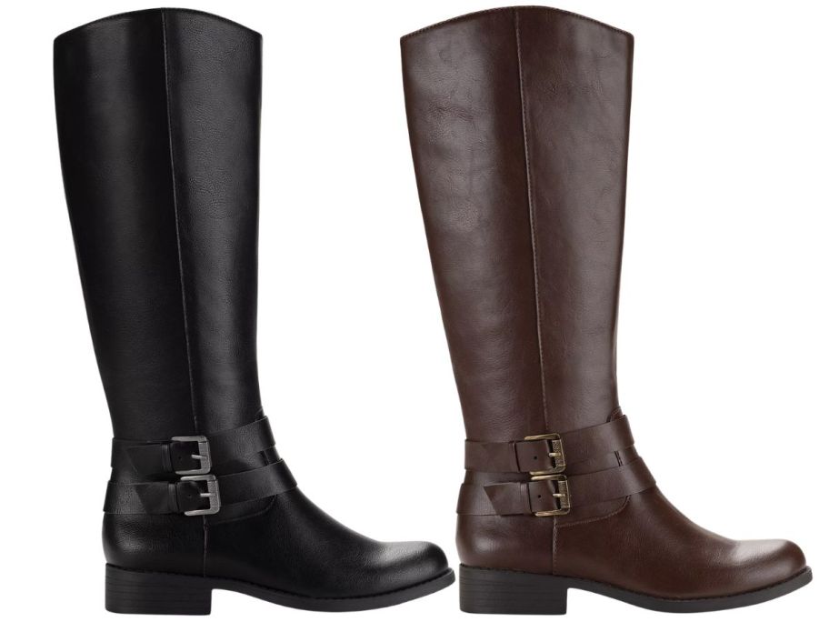 Style & Co Women's Maliaa Buckled Riding Boots 