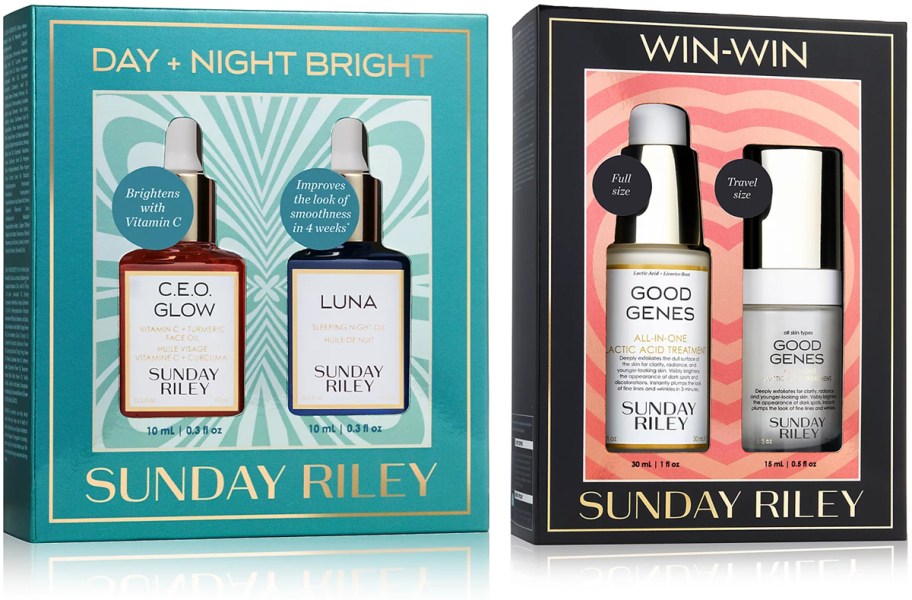 Sunday Riley 2-Pc. Day + Night Bright and 2-Pc. Win-Win Good Genes Skincare Sets