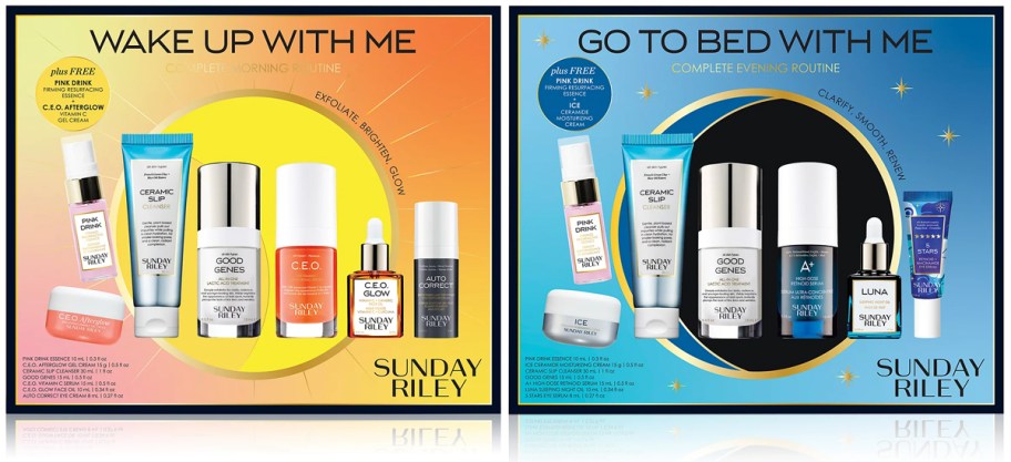 Sunday Riley 7-Pc. Wake Up With Me and Go To Bed With Me Routine Skincare Sets