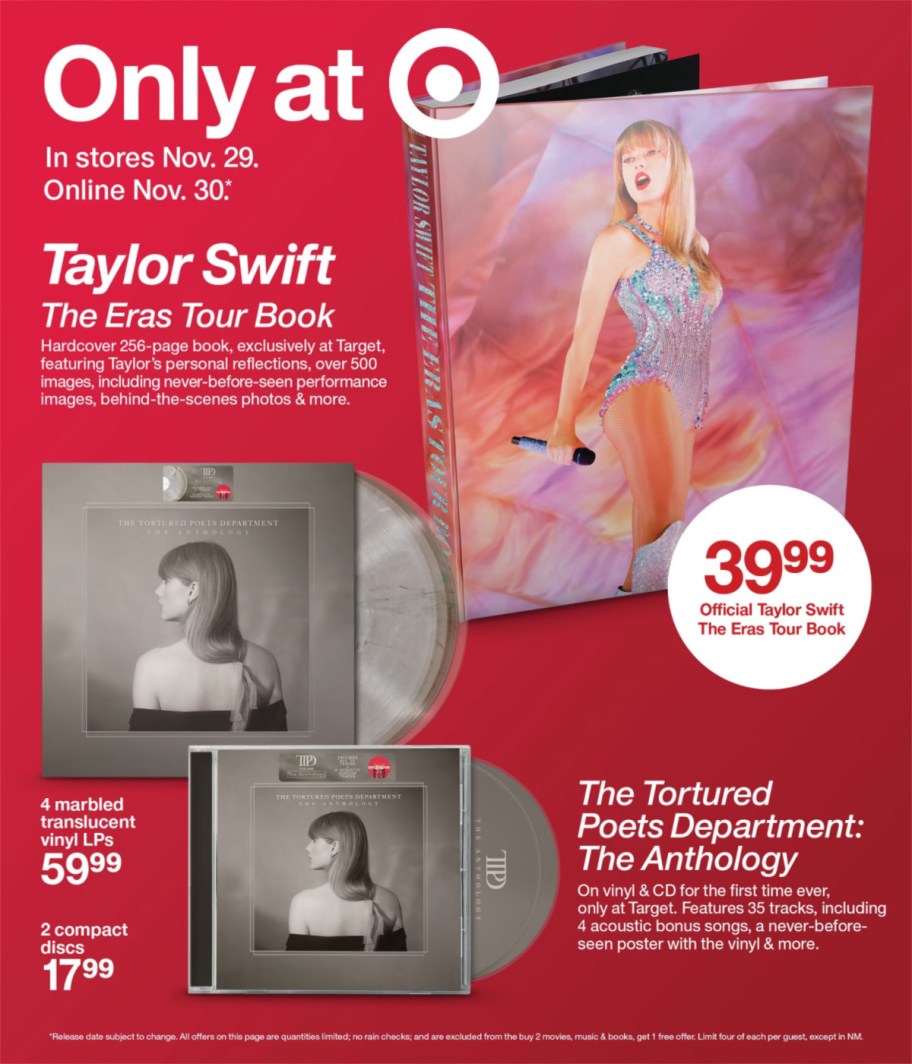 page from Target ad