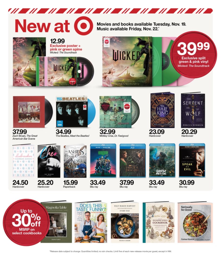 page from Target ad