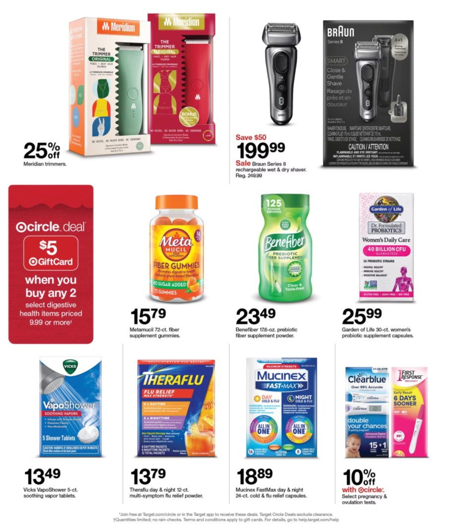 page from Target ad