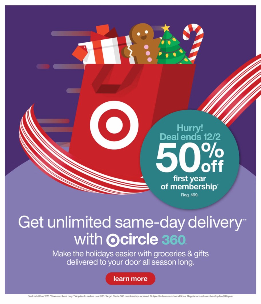 page from Target ad