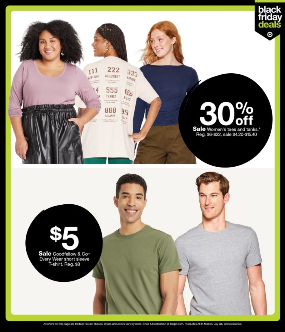 page from Target ad