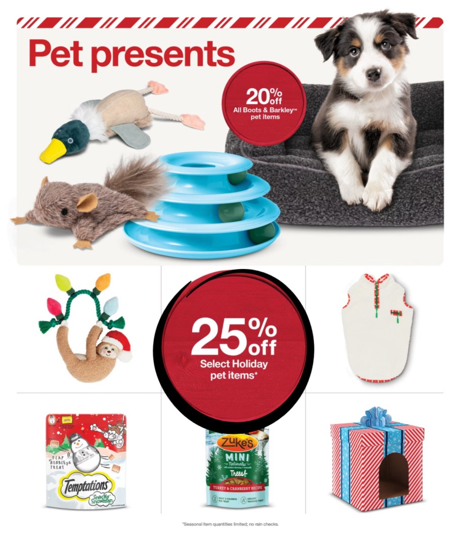 page from Target ad