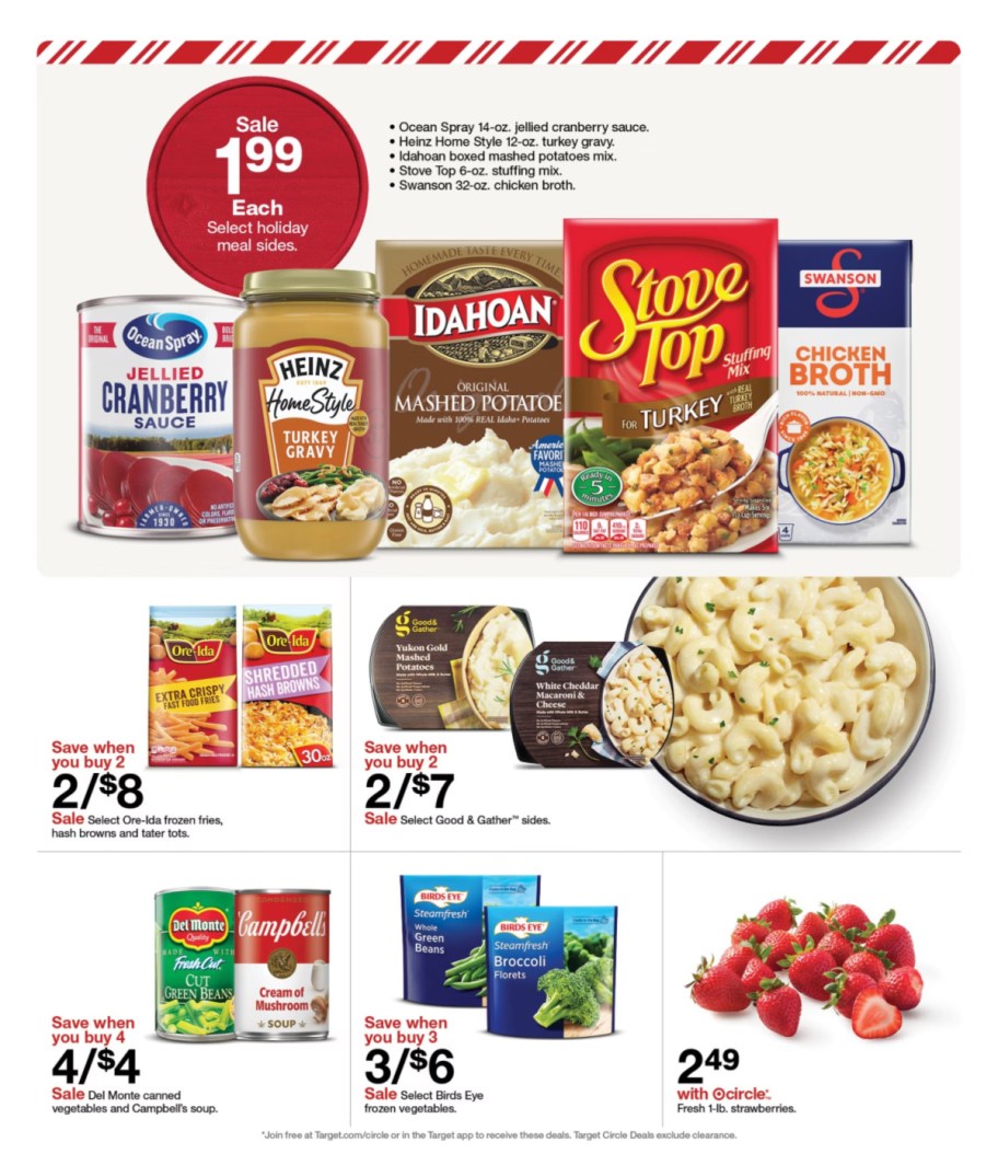 page from Target ad