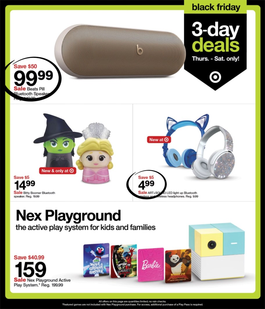 page from Target ad