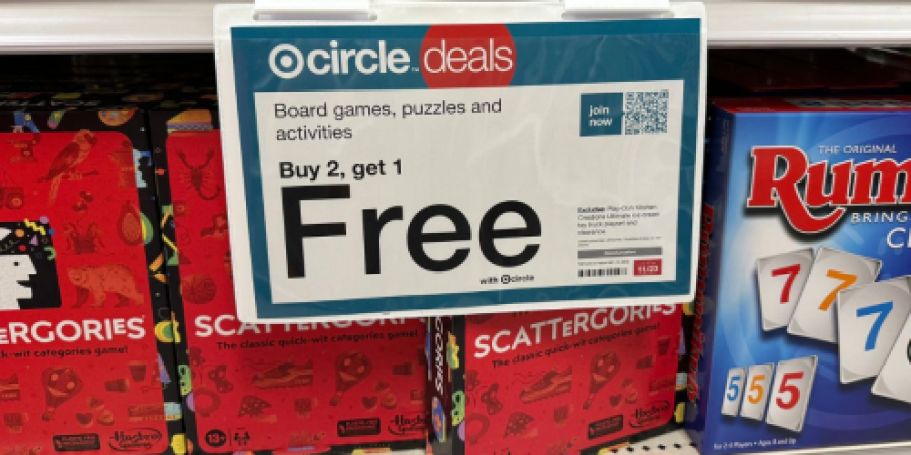 Buy 2, Get 1 Free Board Games Sale on Target.com (Easy Holiday Gifts & Stocking Stuffers!)