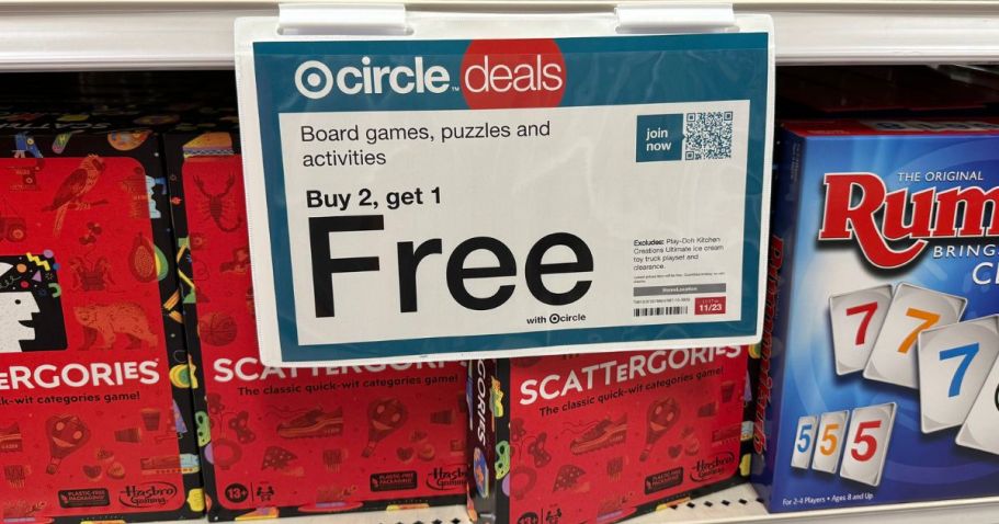 Buy 2, Get 1 Free Board Games Sale on Target.com (Easy Holiday Gifts & Stocking Stuffers!)